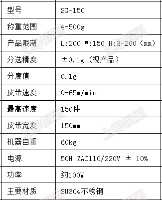 在线称重选别秤