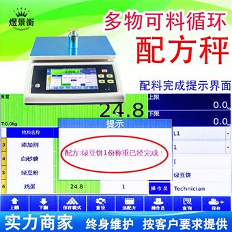 配方系统电子秤食品厂自动配料称重台秤