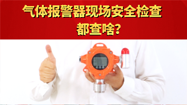 氣體報警器現場安全檢查都查啥？