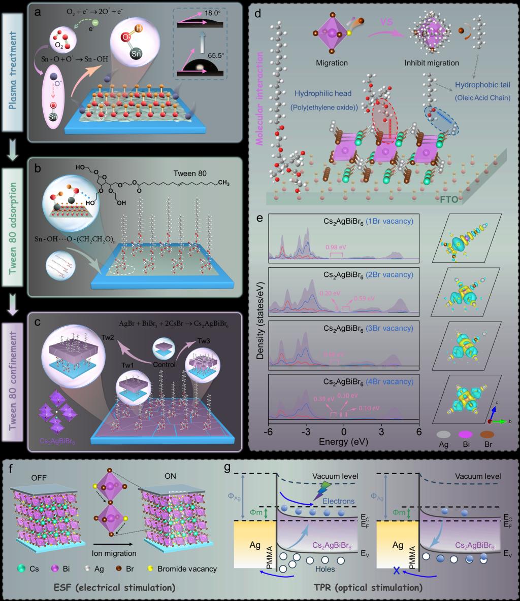 迈向光脑融合：西安交大创制高性能钙钛矿基光电忆阻器