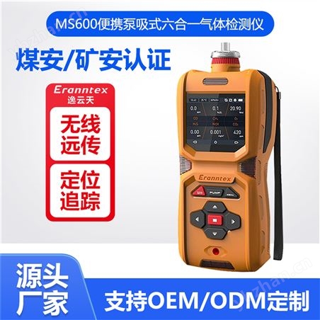 便攜式六合一氣體檢測儀MS600