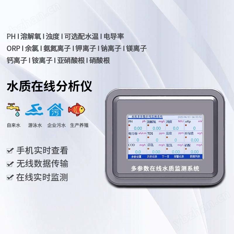 水溫、電導率、PH、溶解氧在線分析儀
